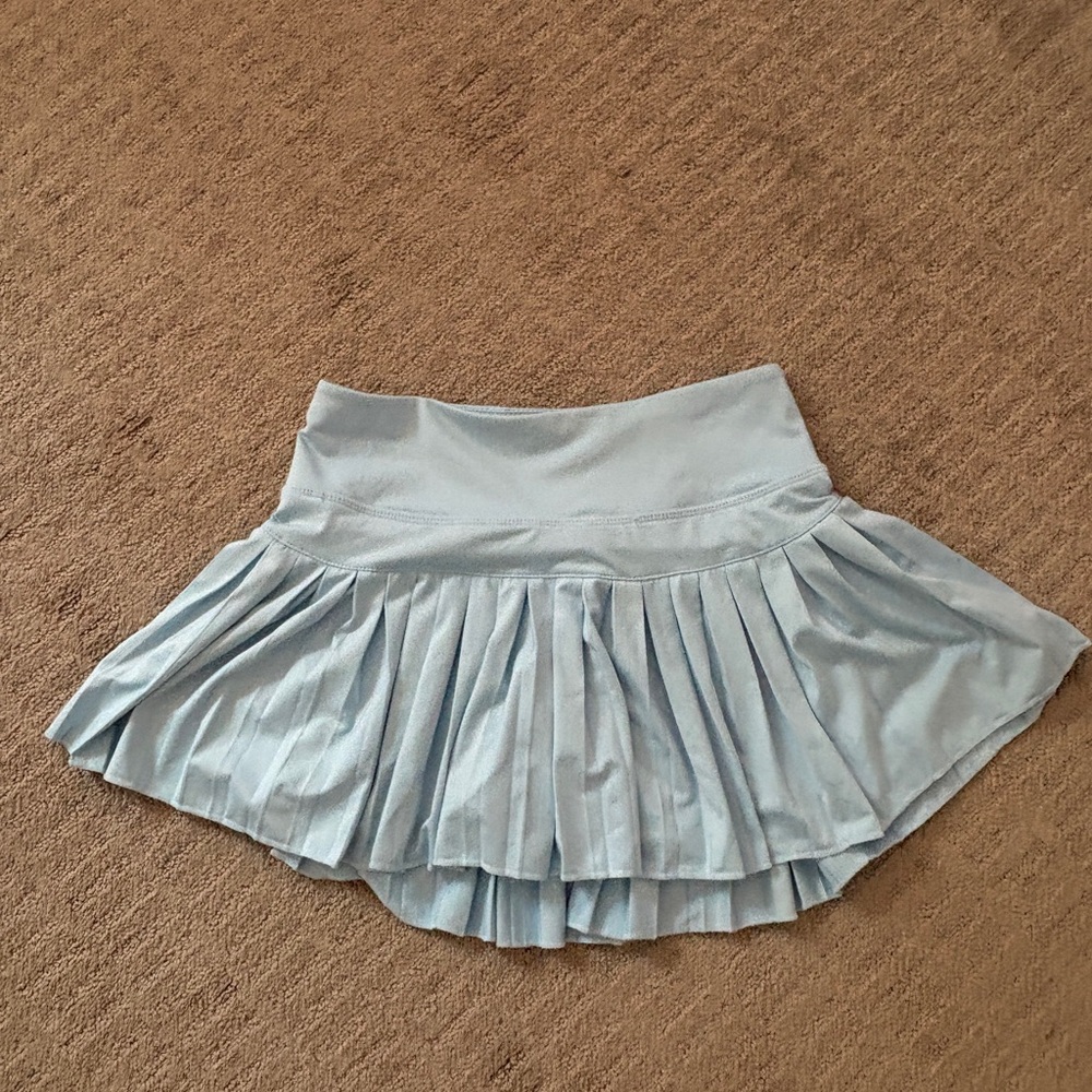 Goldhinge light Blue Pleated Skirt